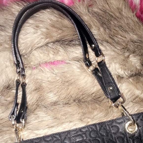 CK All Black Monogram Purse - Picture 2 of 8